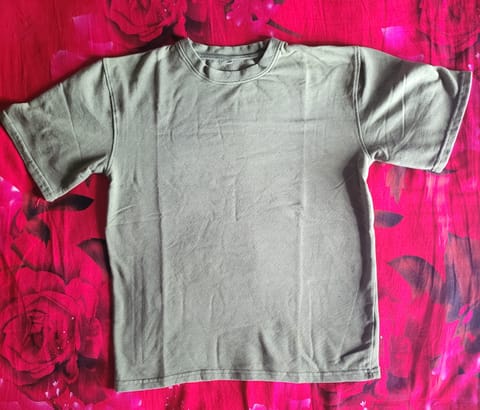 Acid Wash T-shirts Green