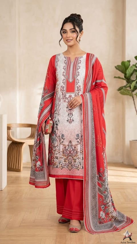 Pakistani Zam Zam Three Piece Unstitch