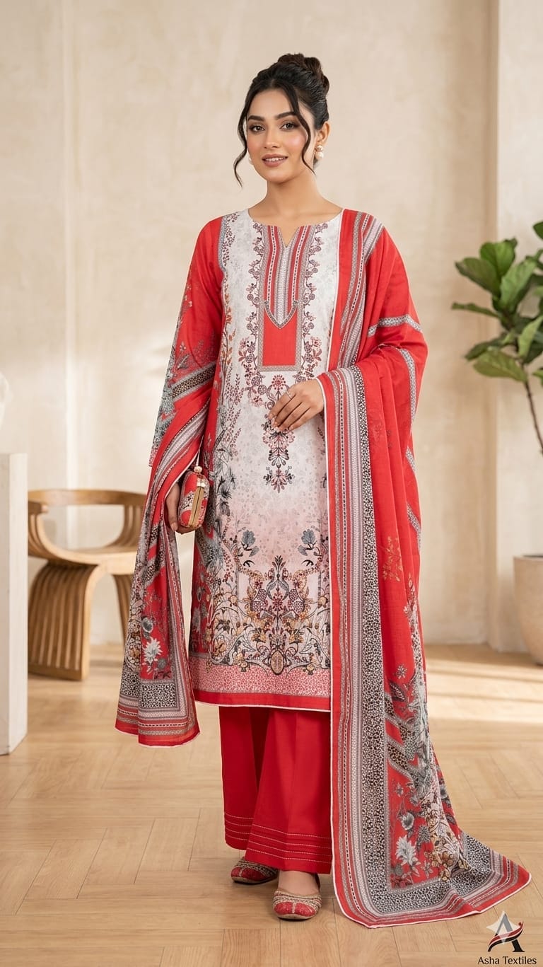 Pakistani Zam Zam Three Piece Unstitch