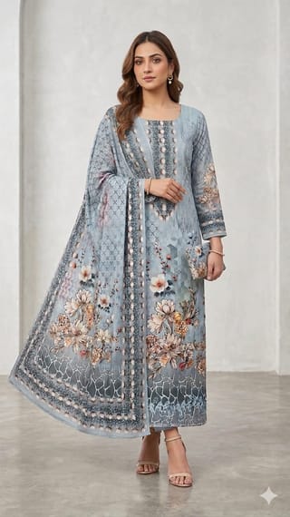 Pakistani Zam Zam Three Piece Unstitch 2