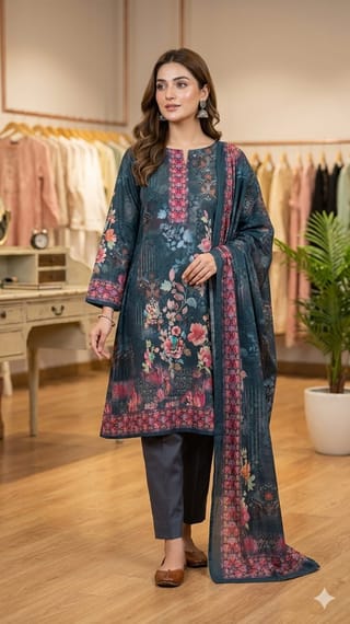 Pakistani Zam Zam Three Piece Unstitch 3