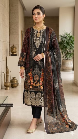 Pakistani Zam Zam Three Piece Unstitch 4