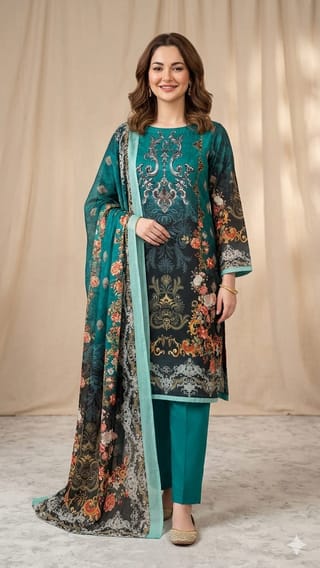 Pakistani Zam Zam Three Piece Unstitch 1