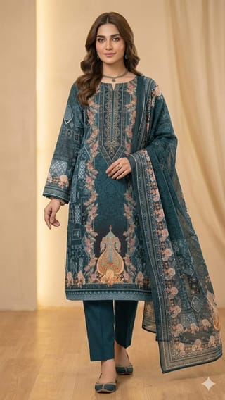 Pakistani Zam Zam Three Piece Unstitch 2