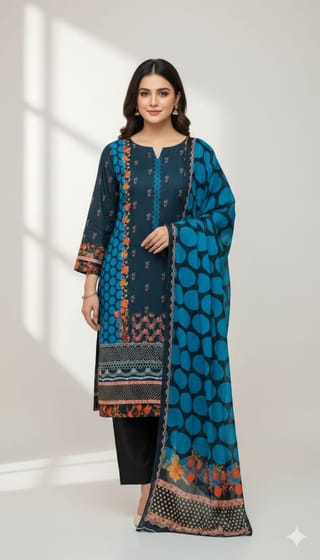 Pakistani Zam Zam Three Piece Unstitch 4