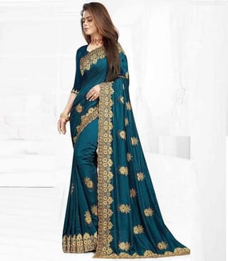 ইন্ডিয়ান জর্জেট শাড়ি ব্লাউজ পিস 2