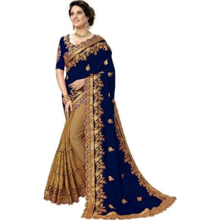 ইন্ডিয়ান জর্জেট শাড়ি ব্লাউজ পিস 2