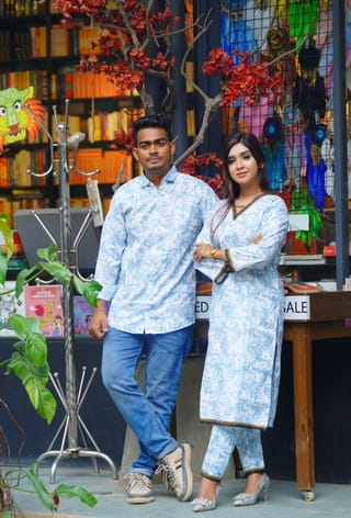 Matching Couple Dress | 2 Pcs and shirt 3