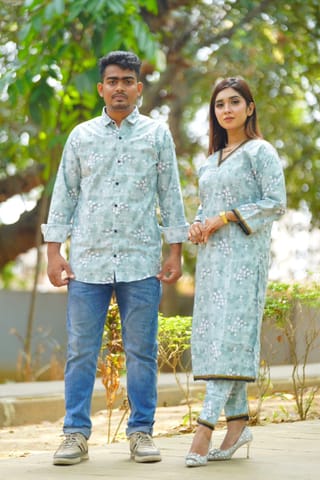 Matching Couple Dress | 2 Pcs and shirt 4