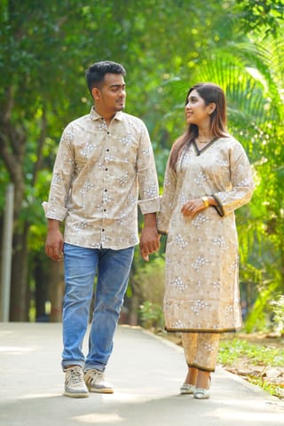 Matching Couple Dress | 2 Pcs and shirt 5