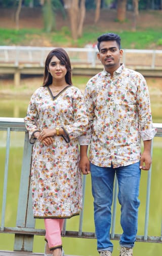 Matching Couple Dress | 2 Pcs and shirt 2
