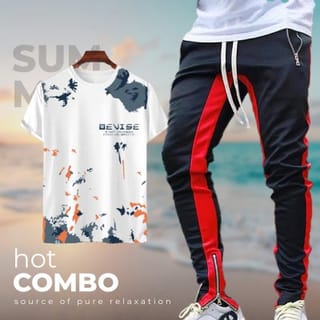 Stylish Sports T-Shirt & Trouser (2pc Set) 1