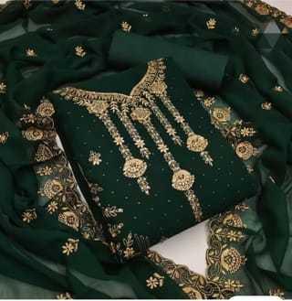 Georgette Embroidery Four Piece 3