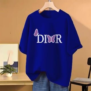 DTF Printed ladies T shirt | Half Sleeve Plain | Regular Fit Ladies T Shirt for Women & Girls | 2