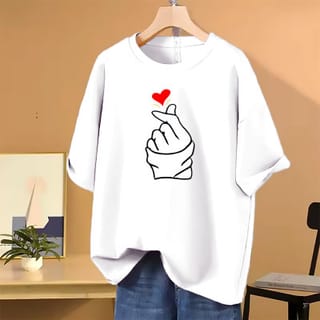 DTF Printed ladies T shirt | Half Sleeve Plain | Regular Fit Ladies T Shirt for Women & Girls | 5