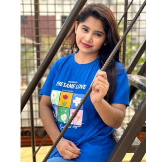 DTF Printed ladies T shirt | Half Sleeve Plain | Regular Fit Ladies T Shirt for Women & Girls | 2