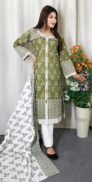 Cotton Readymade Three Piece 3