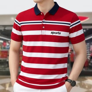 Striped Premium Polo Shirt 2