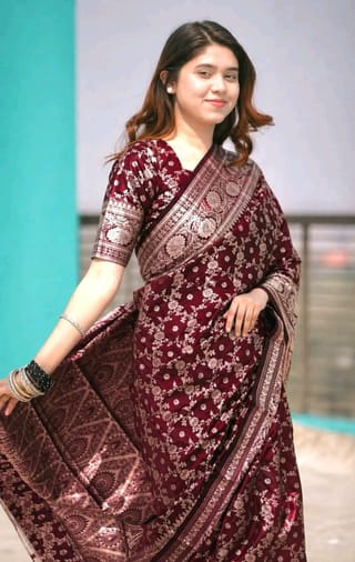 Royal Benaroshi Katan Saree 5