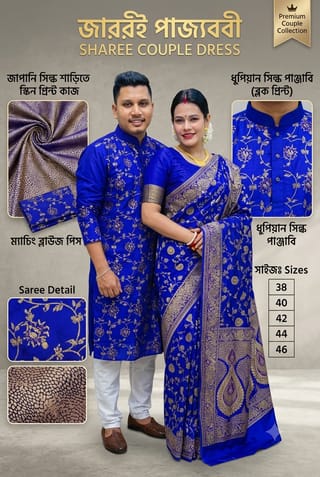 Sharee Panjabi Couple Dress with Blouse Piece 1