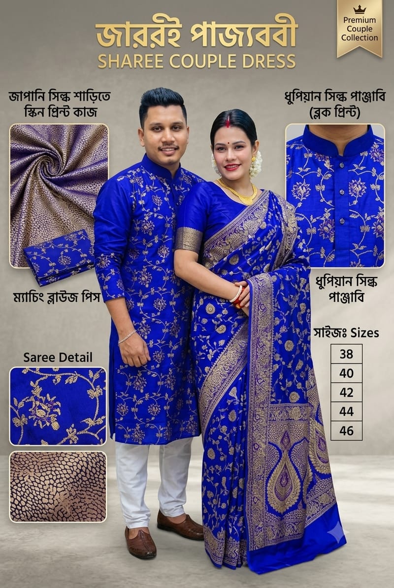 Sharee Panjabi Couple Dress with Blouse Piece