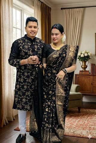 Sharee Panjabi Couple Dress with Blouse Piece 2