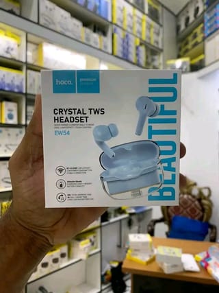 Hoco EW54 Crystal True Wireless Earbuds - Blue 3