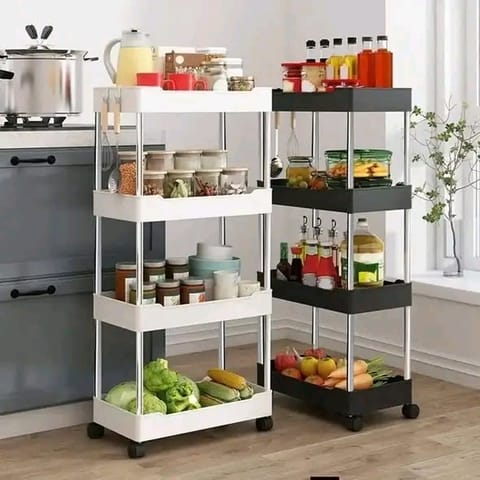 4 Layer MultiPurpose Trolley Rack