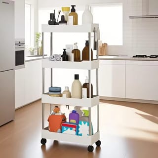 4 Layer MultiPurpose Trolley Rack 4