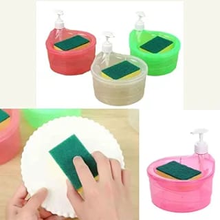 2 in 1 Dish Soap Dispenser with Sponge Holder 2