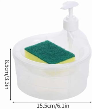 2 in 1 Dish Soap Dispenser with Sponge Holder 4