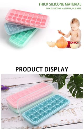 Silicone Ice Cube Tray with Lid 5