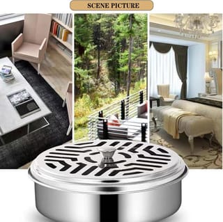 Stainless Steel Mosquito Coil Holder with Lid 3