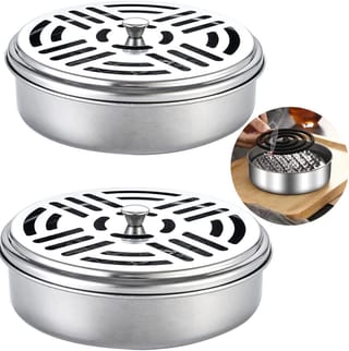 Stainless Steel Mosquito Coil Holder with Lid 5