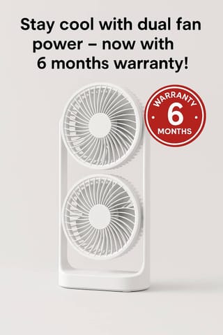 Double-Head High Wind Air Circulation Desktop Fan Portable Double-Layer Cooling Fan 2