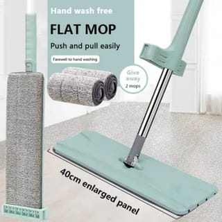High Quality Hands Free Flat Mop with 2 Pads 3