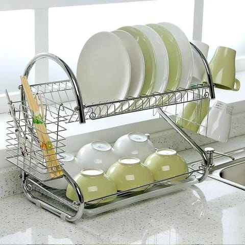 Stainless Steel 2 Tier Dish Drying Rack