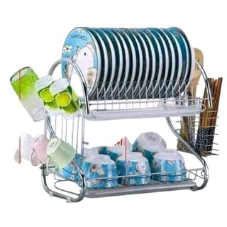 Stainless Steel 2 Tier Dish Drying Rack 4