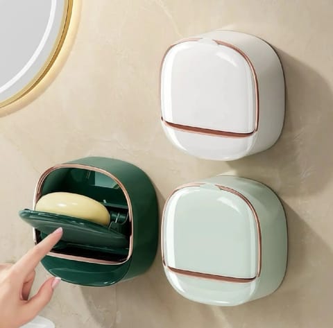 Wall Mounted Luxury Soap Holder with Drain Tray