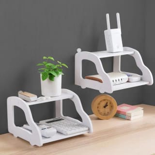 Wall Mounted WiFi Router Storage Shelf 4