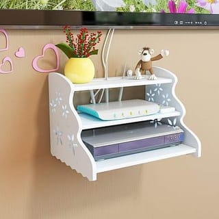 Wall Mounted WiFi Router Storage Shelf 5