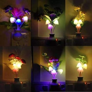LED Mushroom Night Light with Auto Light Sensor 1