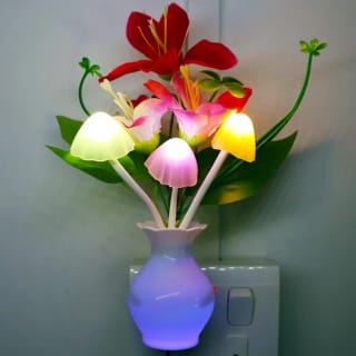 LED Mushroom Night Light with Auto Light Sensor 2