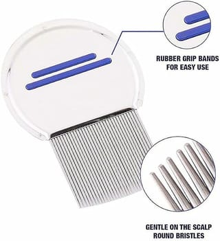 Stainless Steel Hair Lice & Nit Comb 3