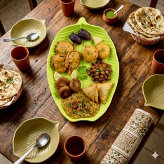 Premium Leaf Shape Salad & Snack Plate Set (4 Pcs) 3