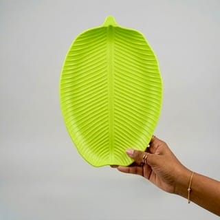 Premium Leaf Shape Salad & Snack Plate Set (4 Pcs) 5