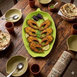 Premium Leaf Shape Salad & Snack Plate Set (4 Pcs) 2