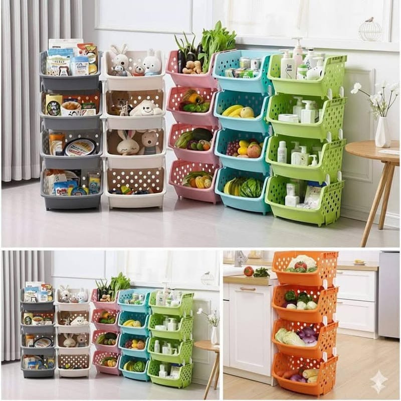 4 Layer MultiPurpose Vegetable Rack