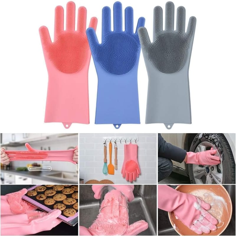 Silicone Dishwashing Cleaning Gloves