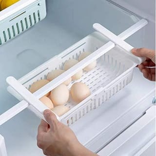 Refrigerator Storage Tray with Sliding Drawer 4